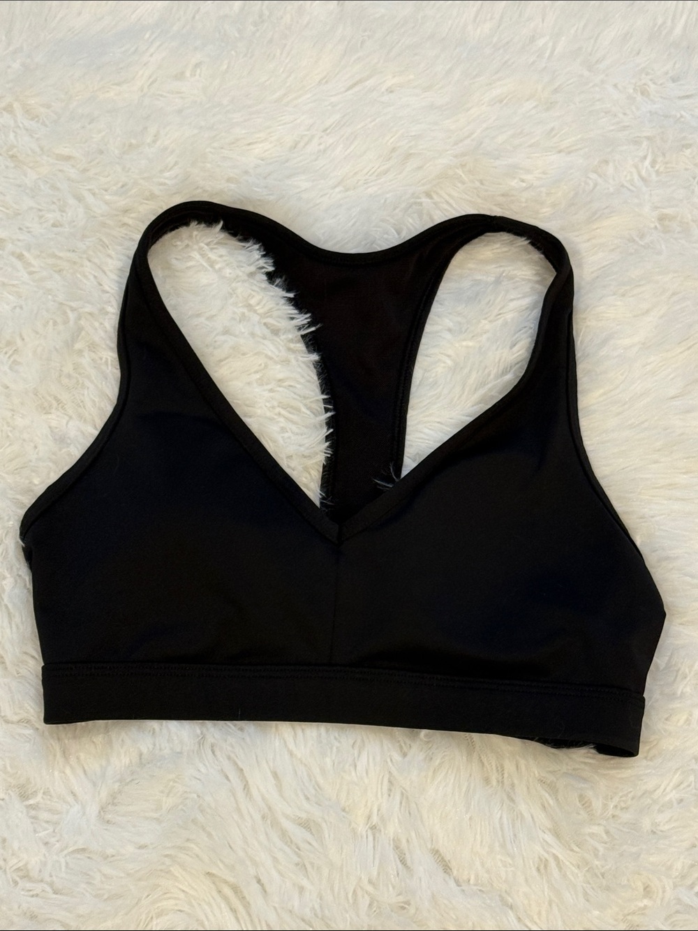 Victoria's Secret Black Racerback Sports Bra